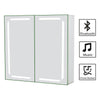 Illuminated LED Bathroom Mirror Cabinet Demister/Sensor/Clock/Shaver Socket