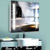Illuminated LED Bathroom Mirror Cabinet With Demister Sensor Shaver Socket