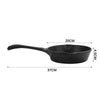 Cast Iron Casserole Dish Pot Pan Cooked Camping Stew Dutch Oven Stockpot Skillet