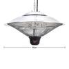 Electric Heater Garden Heating Free Standing/Wall-mounted/Hanging Outdoor Warmer