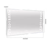Illuminated LED Bathroom Mirror Cabinet With Demister Sensor Shaver Socket