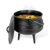 Cast Iron Casserole Dish Pot Pan Cooked Camping Stew Dutch Oven Stockpot Skillet