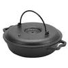 Cast Iron Casserole Dish Pot Pan Cooked Camping Stew Dutch Oven Stockpot Skillet