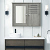 LED Bathroom Mirror Cabinet with Shaver Socket Demister Touch Light Bluetooth