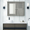Illuminated LED Bathroom Mirror Cabinet With Demister Sensor Shaver Socket
