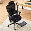 Office Chair Reclinable Swivel Armrest Headrest Adjustable W/Footrest Two Color