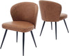 Set of 2 Home Kitchen Upholstered Dining Chair Sturdy Seating For Dining Room