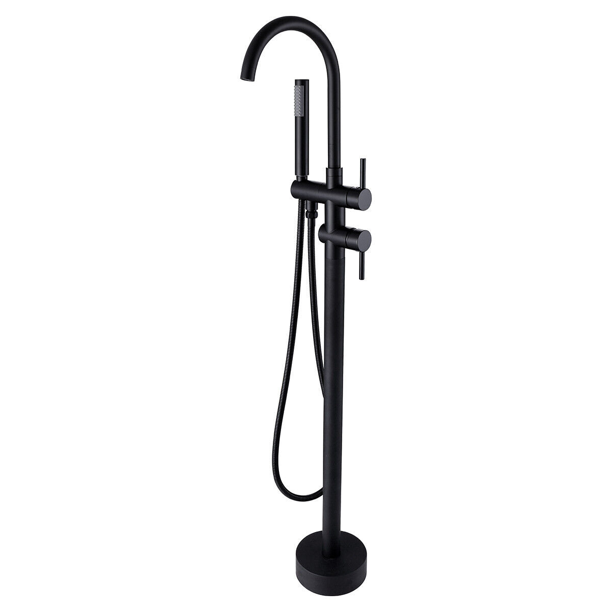 Brass Bathroom Bathtub Mixer Taps Bath Filler Spout And Handheld Shower Set UK