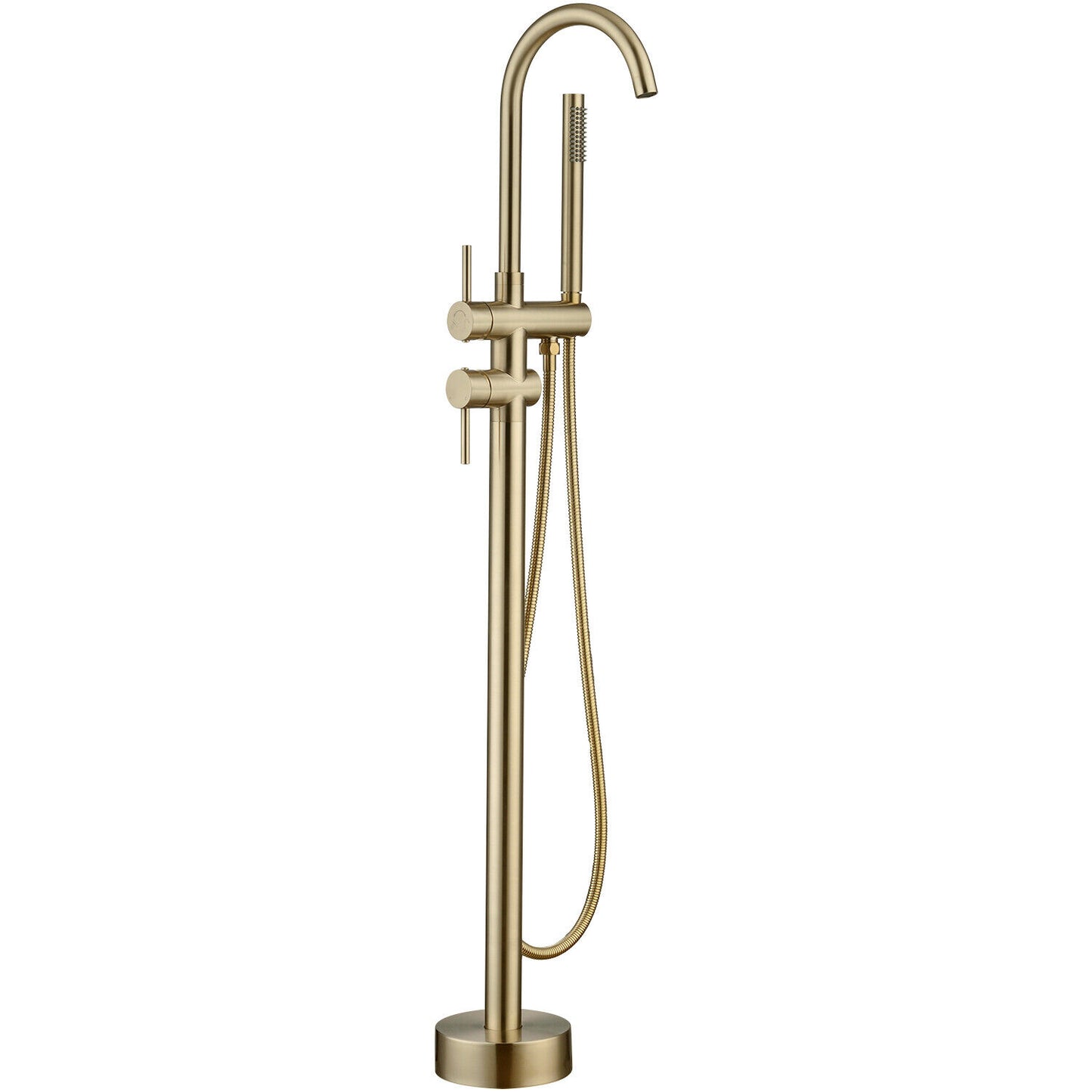 Brass Bathroom Bathtub Mixer Taps Bath Filler Spout And Handheld Shower Set UK