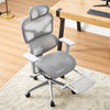 Office Chair Reclinable Swivel Armrest Headrest Adjustable W/Footrest Two Color