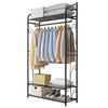 Solid Wood Coat Rack Stand Clothes Hanging Rail Rack Shelf Closet Portable Use