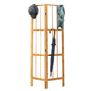 Solid Wood Coat Rack Stand Clothes Hanging Rail Rack Shelf Closet Portable Use