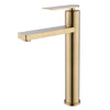 Brass Bathroom Basin Mixer Tap Sink Faucet Single Hole Deck Mounted Brushed Gold