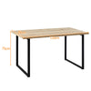 Rectangular Kitchen Dining Table Wooden Table 4-6 Seats Family Party Table White