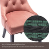 Kitchen Dining Chair Breakfast Padded Seat Makeup Chair High Back Velvet Pink UK
