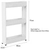SLIM SLIDE OUT KITCHEN TROLLEY BATHROOM RACK HOLDER STORAGE SHELF ON WHEELS