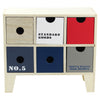 Miniature Wooden Drawer Table Top Small Cabinet Accessories Storage Organiser