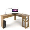 Large Corner Desk with shelves for Home Office - Piranha Furniture Pacu