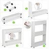 SLIM SLIDE OUT KITCHEN TROLLEY BATHROOM RACK HOLDER STORAGE SHELF ON WHEELS