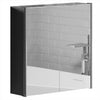 Bathroom Cabinet Double Triple Door Mounted Mirrored Stainless-Steel Storage