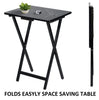 Folding Snack Table Wooden TV Side Laptop Coffee Tea Picnic New By Unibos