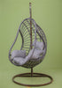 Outdoor Egg Chair Swing SET- Rattan Cocoon Swing Garden Seat COMPLETE
