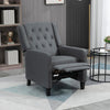Button Tufted Recliner Chair, Microfibre Cloth Reclining Armchair