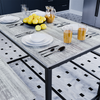 Dining Table and Chairs Bench Seat Set 4 Seater Vintage Home Kitchen Dining Room