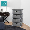 Fabric Chest of Drawers Cabinet Bedside Table Organiser Storage Unit 3/4 Drawer