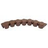 Brown/Grey Palisade Garden Grass Lawn Edging Wall Flexible Plastic Plant Border