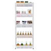 SLIM SLIDE OUT KITCHEN TROLLEY BATHROOM RACK HOLDER STORAGE SHELF ON WHEELS