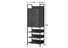 Zahra Bedroom Furniture Open Wardrobe Drawers Cabinet Modern Storage Black