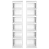 2 PCs 204 CDs Shelves Media Tower Rack Cube Bookcase Unit Storage Organizer Home