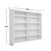 Modern Wooden Wall Display Cabinet Laminated Models Collections Storage Shelf