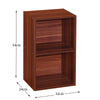 Oxford 2 3 4 5 Tier Bookcase Cube Storage Shelf Display Wood Furniture Unit