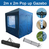 Heavy Duty 2x2M Pop-Up Gazebos Waterproof Marquee Canopy Outdoor Garden Tent