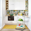Portable Kitchen Trolley Cart Slim Rolling 3/4 Tier Storage Rack Trolley +Wheels