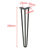 4X Hairpin Legs 6"-28" Steel Hair Pin Legs 3 Rod Table Legs 12mm Furniture Leg