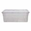 White Clear Plastic Office Storage Box Container with Lid for sale