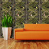 HOLDEN CONGO GEOMETRIC METALLIC WALLPAPER ART DECO TROPICAL ANIMALS PALM LEAVES