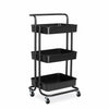 3/4 Tier Portable Kitchen Salon Spa Trolley Cart Storage Rack Rolling Wheels UK