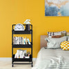 3/4 Tier Portable Kitchen Salon Spa Trolley Cart Storage Rack Rolling Wheels UK