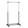 Garment Rack Single Adjustable Portable Clothes Rail Hanging Storage Rail Stand