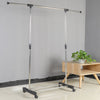 Garment Rack Single Adjustable Portable Clothes Rail Hanging Storage Rail Stand