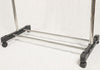 Garment Rack Single Adjustable Portable Clothes Rail Hanging Storage Rail Stand