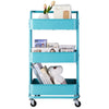 3/4 Tier Portable Kitchen Salon Spa Trolley Cart Storage Rack Rolling Wheels UK