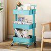 3/4 Tier Portable Kitchen Salon Spa Trolley Cart Storage Rack Rolling Wheels UK