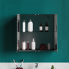 Tiano Bathroom Cabinet Double Triple Door Stainless Steel Mirror Wall Storage