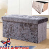 Storage Box | Luxury Ottoman Box - Ottoman Storage Footstool Soft Plush Velvet