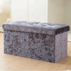 Storage Box | Luxury Ottoman Box - Ottoman Storage Footstool Soft Plush Velvet